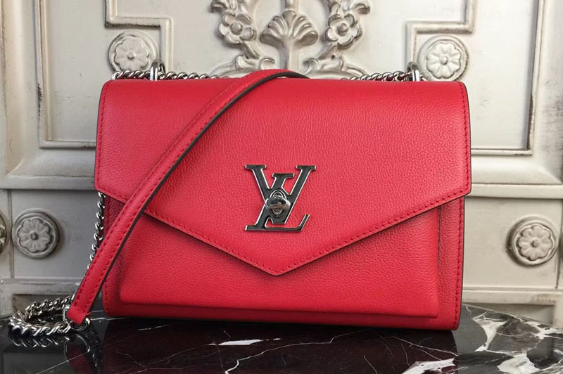 Louis Vuitton M51419 Mylockme BB Lockme Calf Leather Bags Red