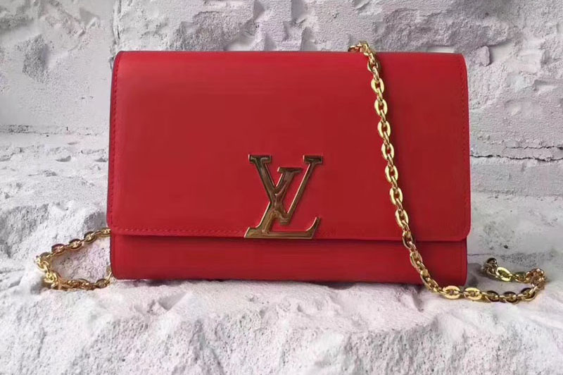 Louis Vuitton M51631 Louise Chain GM Autres Cuirs Bags Red