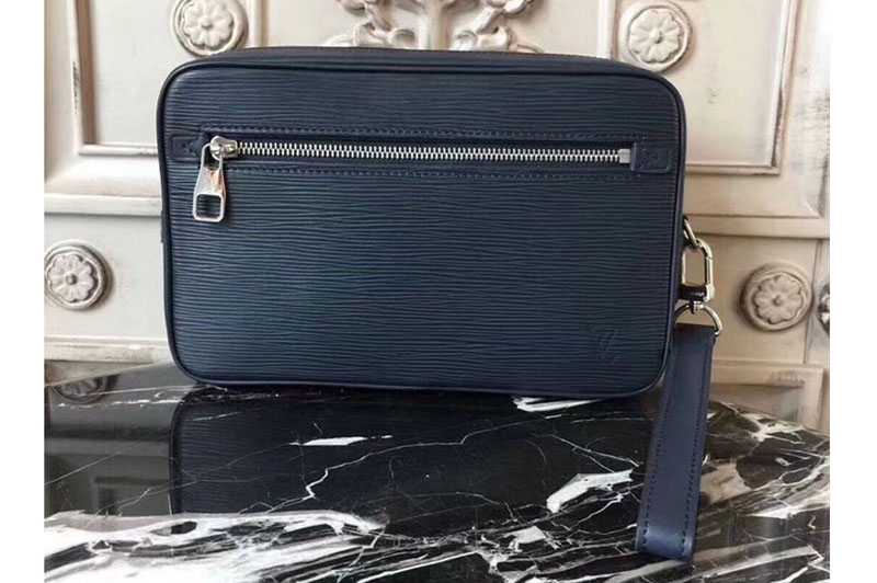 Louis Vuitton M51726 LV Kasai Clutch Epi Leather Bags Black