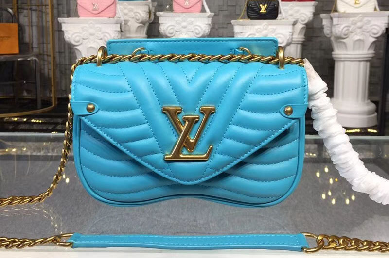 Louis Vuitton M51936 LV New Wave Chain Bags PM Blue