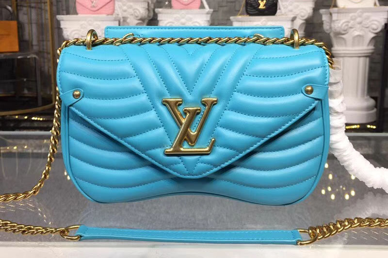 Louis Vuitton M51946 LV New Wave Chain Bags MM Blue