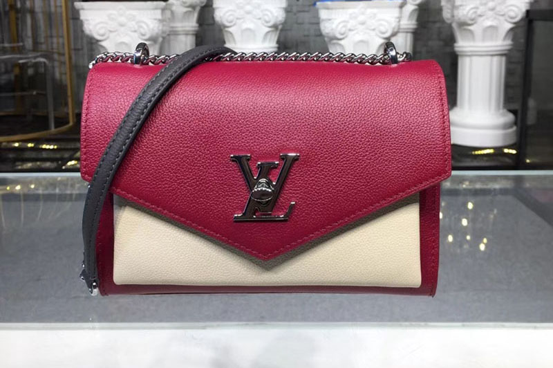 Louis Vuitton M52441 LV Soft calfskin Mylockme BB Bags Red