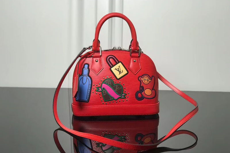Louis Vuitton M52481 LV Alma BB Epi Leather Bags Red