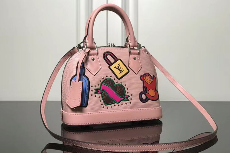 Louis Vuitton M52481 LV Alma BB Epi Leather Bags Pink
