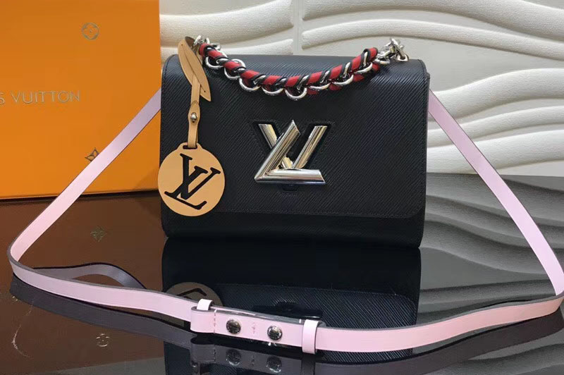 Louis Vuitton M52503 LV Twist MM Epi Leather Bags Black [M52503-f400] - $269.00 : Replica ...