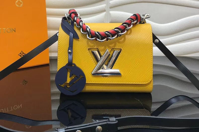 Louis Vuitton M52507 LV Twist PM Epi Leather Bags Yellow