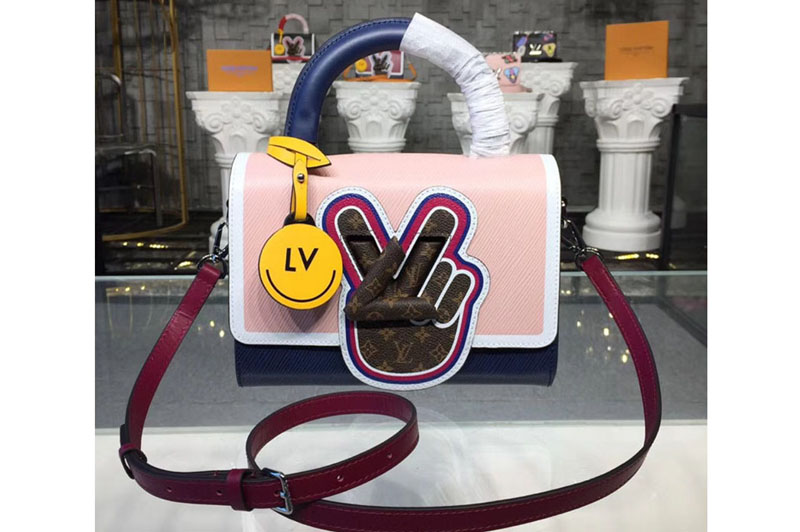 Louis Vuitton M52514 LV Twist MM Epi Leather Bags Pink