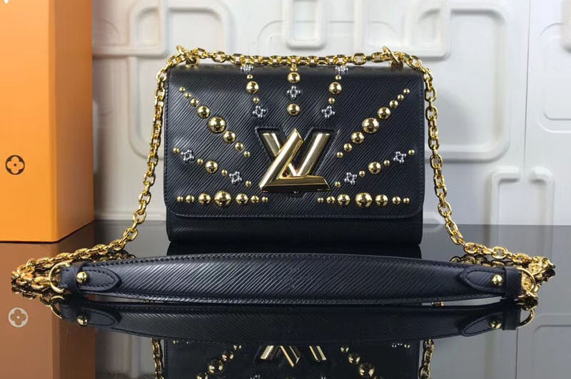 Louis Vuitton M52510 LV Twist MM Epi Leather Bags Black