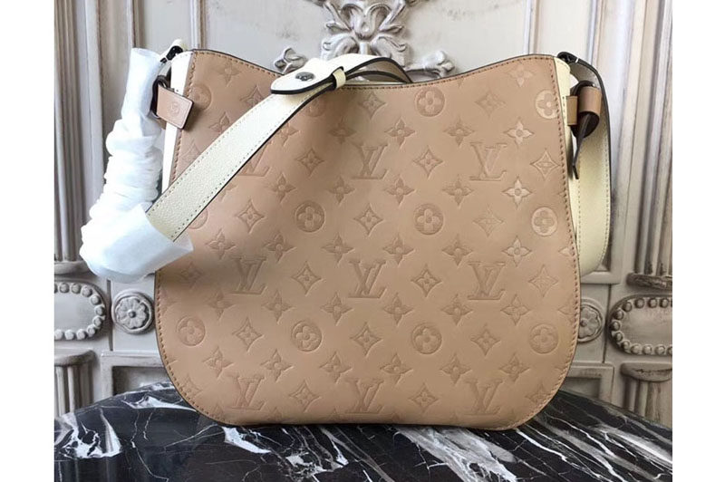 Louis Vuitton M53347 LV Very Hobo Leather Bags Beige