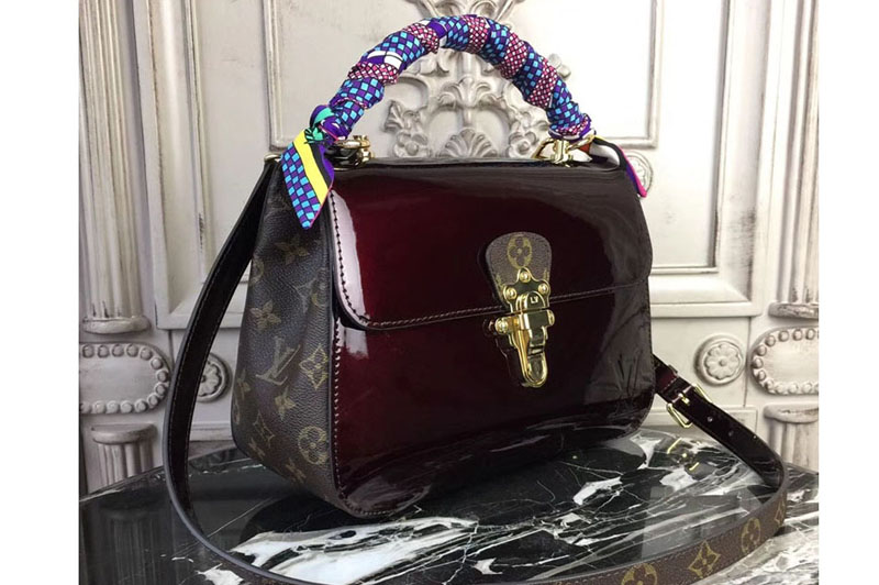 Louis Vuitton M53352 Cherrywood Patent Leather Bags Purple