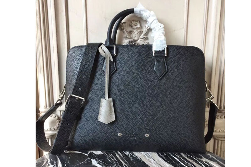 Louis Vuitton M53488 Armand Briefcase PM Taurillon Leather Bags Black