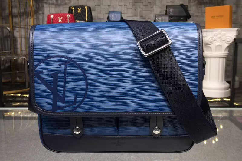 Louis Vuitton M53494 LV Epi Leather Messenger PM Bags Blue