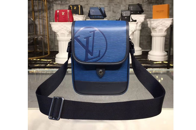 Louis Vuitton M53497 LV Epi Leather Messenger BB Bags Blue