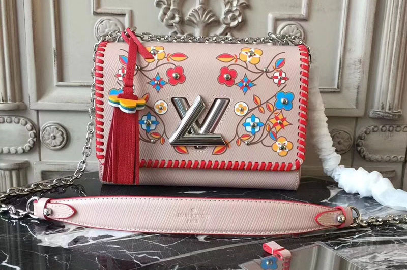 Louis Vuitton M53527 Twist MM Epi Leather Bags Pink