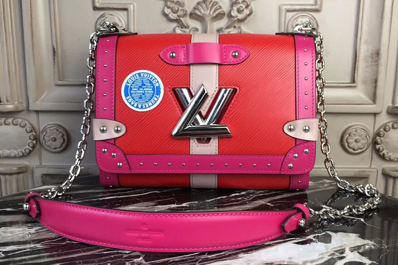 Louis Vuitton M54281 Twist MM Epi Leather Bags Red