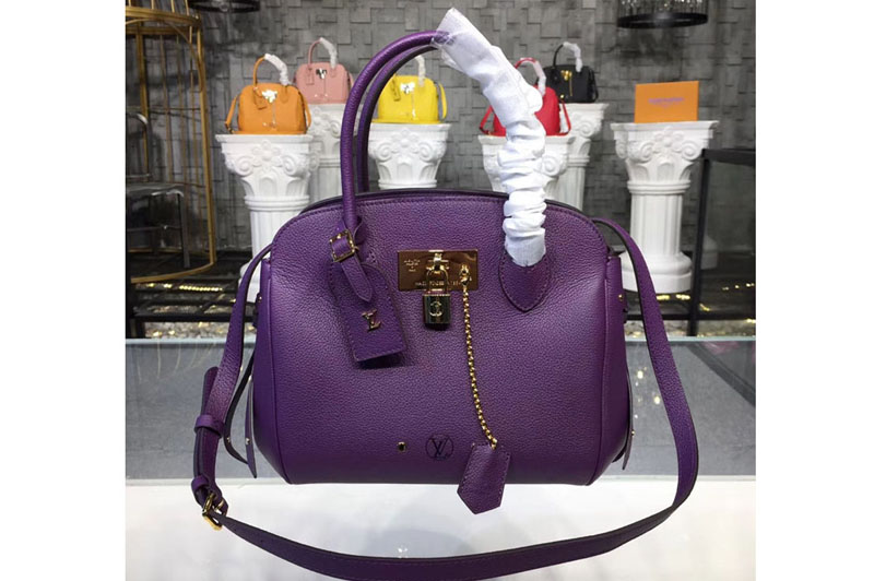 Louis Vuitton M55027 LV Veau Nuage Leather Milla PM Bags Purple
