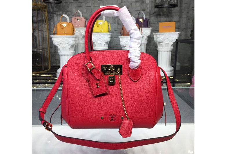 Louis Vuitton M54349 LV Veau Nuage Leather Milla PM Bags Red