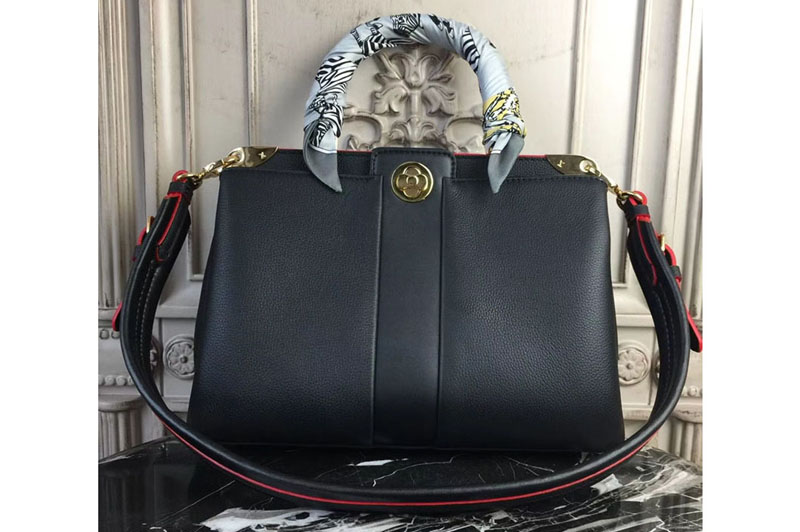 Louis Vuitton M54376 Astrid Veau Nuage Leather Bags Black