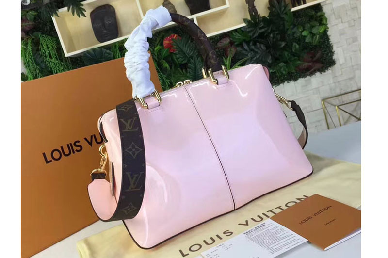 Louis Vuitton M54639 Tote Miroir Patent Leather Bags Pink