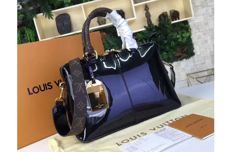 Louis Vuitton M54626 Tote Miroir Patent Leather Bags Black