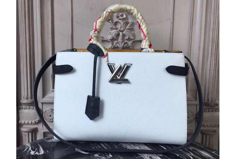 Louis Vuitton M53396 Twist Tote Epi Leather Bags White