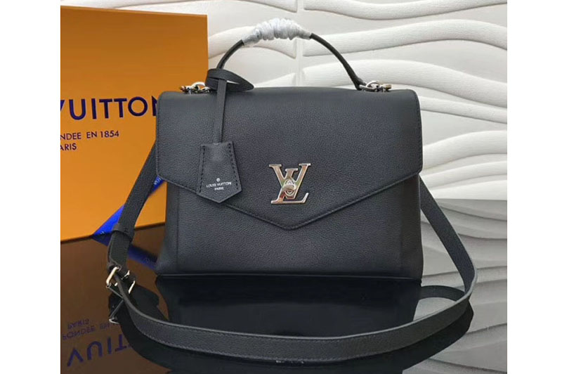 Louis Vuitton M54849 LV Soft Calfskin MyLockme Lockme Bags Black