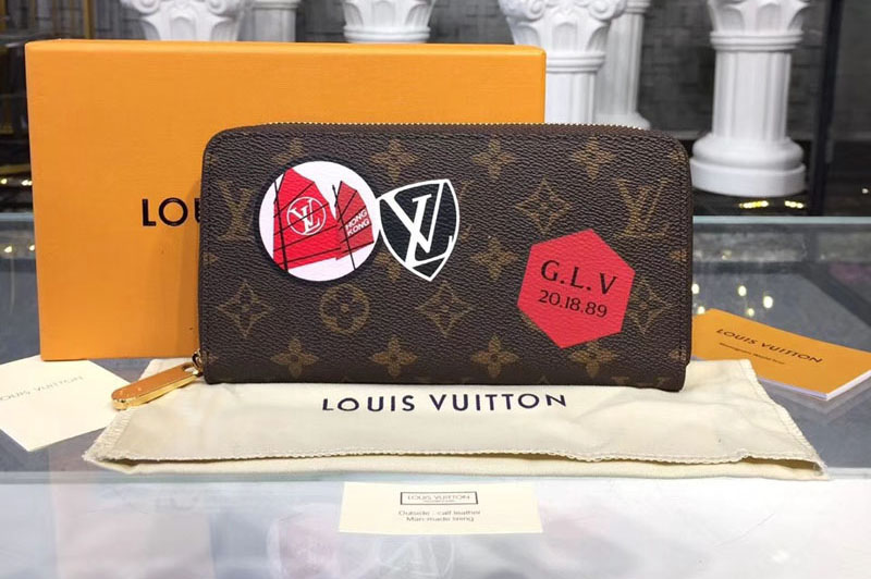 Louis Vuitton M60017 LV Monogram Canvas Zippy Wallet