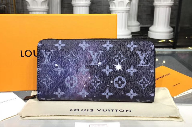 Louis Vuitton M60017 LV Zippy Wallets Monogram Galaxy Canvas