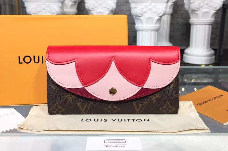 Louis Vuitton M60531 LV sarah wallet monogram Canvas With Leather