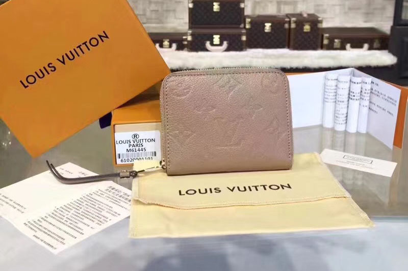 Louis Vuitton M60574 Monogram Empreinte Zippy Coin Purse Pink