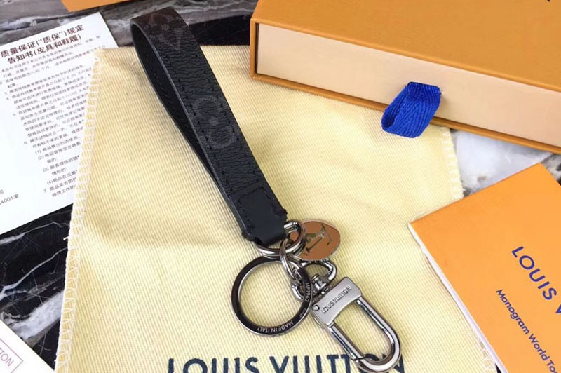 Louis Vuitton M61950 LV Monogram Eclipse Dragonne Bag Charm Key Holder