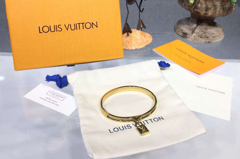 Louis Vuitton M6228 LV Lockit Bracelet Yellow Gold
