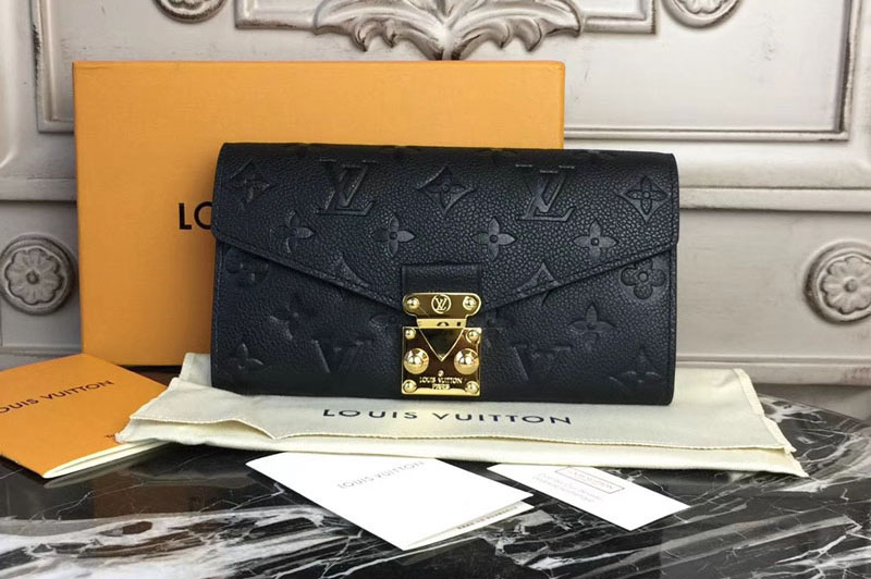 Louis Vuitton M62458 Monogram Empreinte Metis Wallet Black