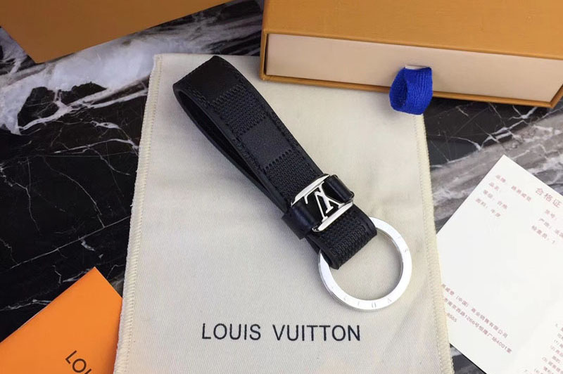 Louis Vuitton M62710 LV Dragonne Key Holder Damier Infini Silver Hardware