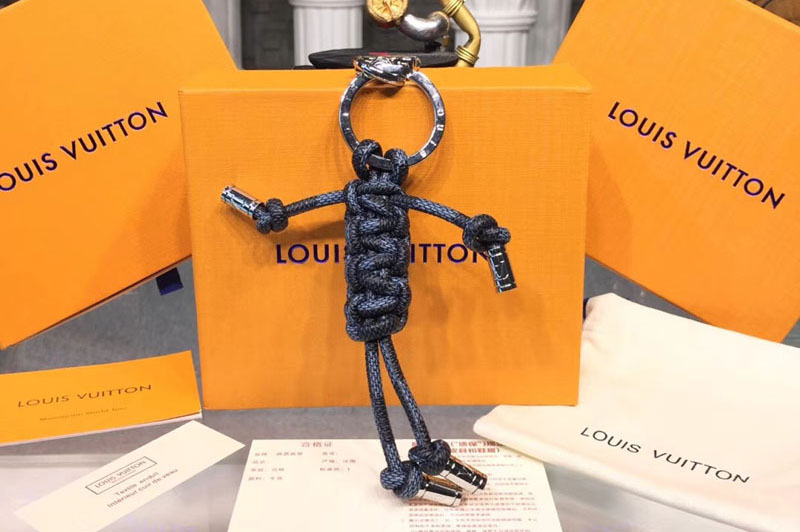 Louis Vuitton M62883 LV MR Louis Bag Charm And Key Holder Damier Graphite Canvas