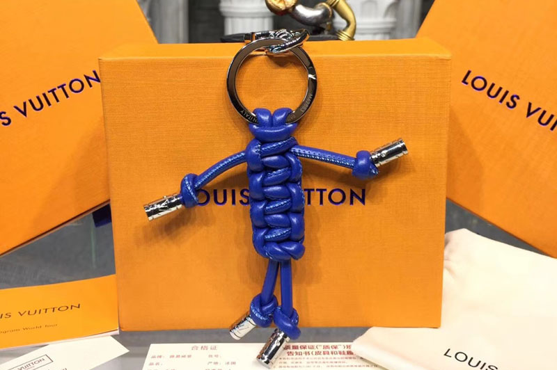 Louis Vuitton M62884 LV MR Louis Bag Charm And Key Holder Blue