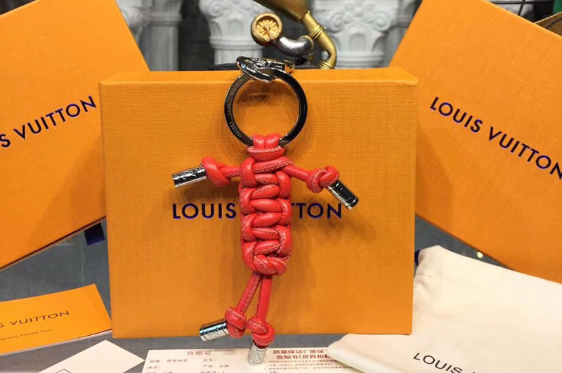 Louis Vuitton M62957 LV MR Louis Bag Charm And Key Holder Orange
