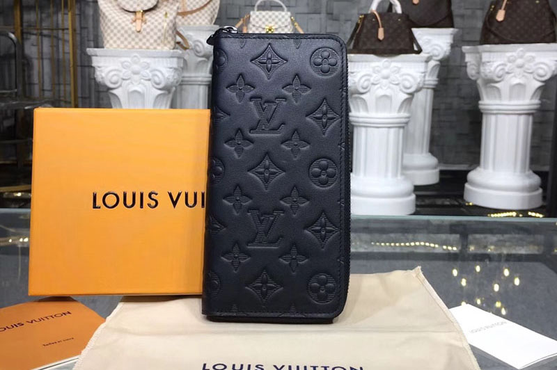 Louis Vuitton M62902 LV Zippy Wallet Vertical Monogram Shadow Leather