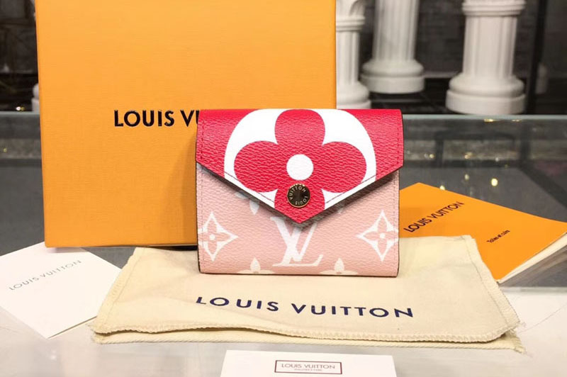 Louis Vuitton M62933 LV Zoe Wallet Calf Leather Pink