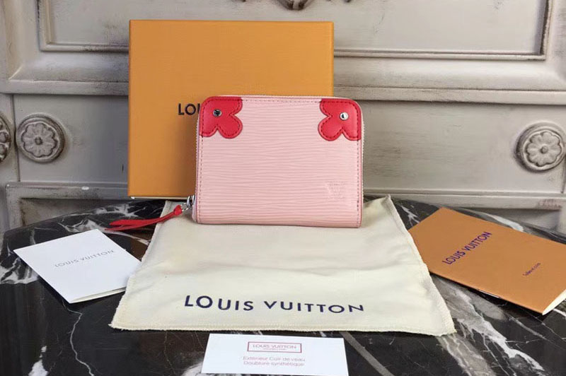 Louis Vuitton M62971 Zippy Coin Purse Epi leather Pink