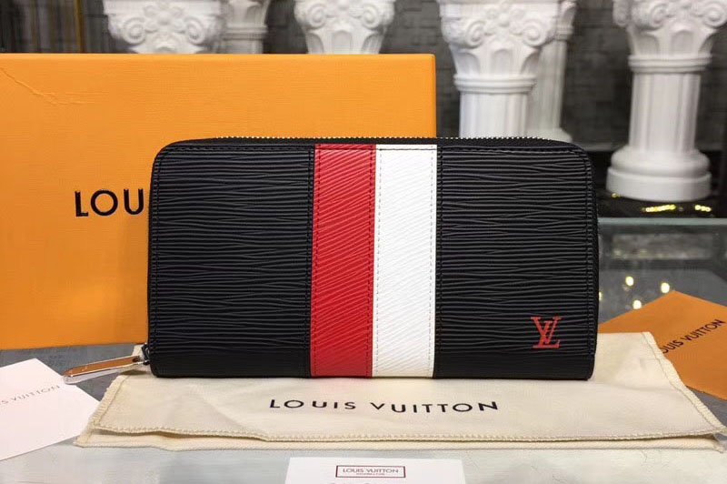 Louis Vuitton M62983 LV Zippy Wallet Epi Leather Black