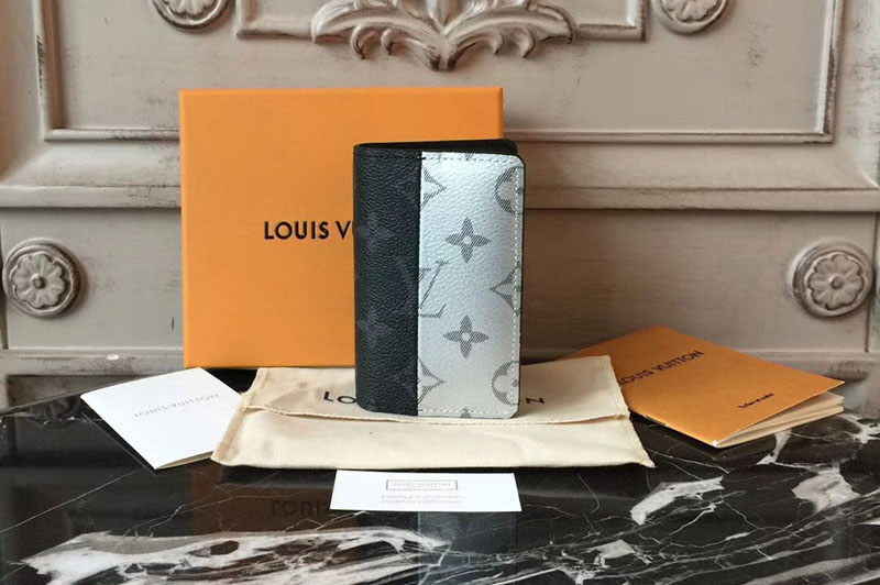 Louis Vuitton M63021 Pocket Organizer Monogram Eclipse Split coated canvas Wallets