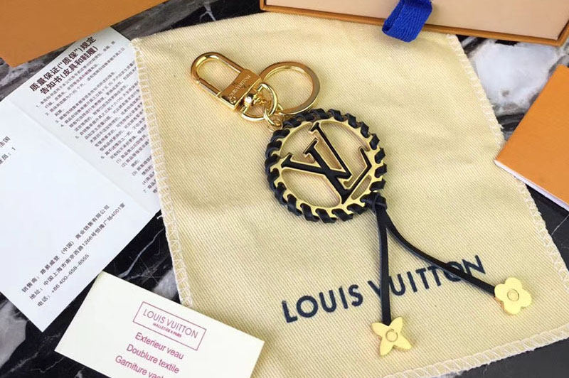 Louis Vuitton M63081 LV Very Bag Charm and Key Holder Black