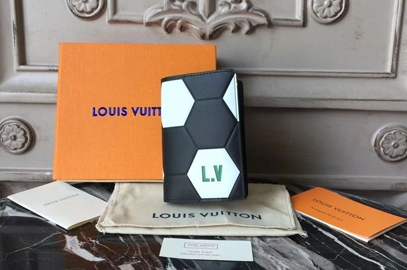 Louis Vuitton M63226 Fifa World Cup Epi Leather Wallets Black
