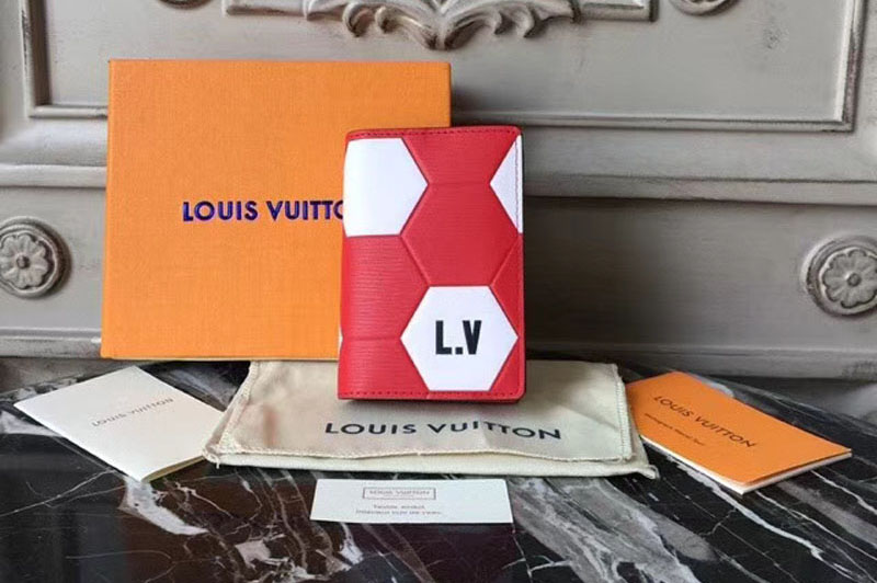 Louis Vuitton M63226 Fifa World Cup 2018 Epi Leather Wallets Red