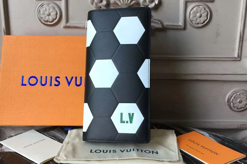 Louis Vuitton M63230 Fifa World Cup 2018 Epi Leather Wallets Black