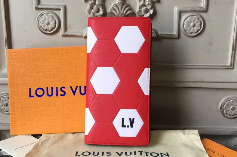 Louis Vuitton M63230 Fifa World Cup 2018 Epi Leather Wallets Red