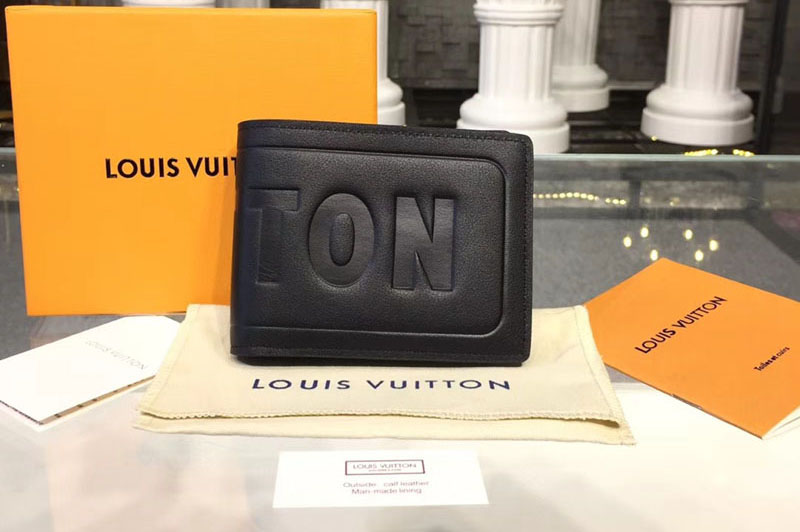 Louis Vuitton M63235 LV Dark infinity Leather Multiple Wallet