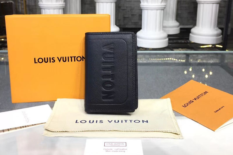 Louis Vuitton M63251 LV Dark infinity Leather Pocket Organizer