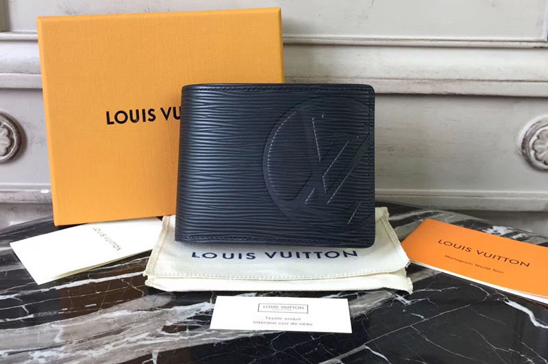 Louis Vuitton M63514 Epi Leather Multiple Wallet Black